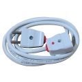 Flexible Extension Cable with 2-Pin Female Male Electric Plug and Socket HQ 40/76 Two Core Round Wire Cord for Multipurpose uses Extension Wire Extension Lead Extension Board. 