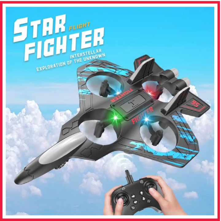 Fighter Jet Remote Control Airplane Toy for Kids | RC Fighter Jet Plane with Lights & Long Range | 360 Flip Stunt Roll & Rechargeable Remote Control Aircraft