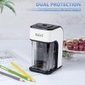 Heavy Duty Helical Blade Automatic Electric Pencil Sharpener With Auto-Stop Safety Feature And Large Shaving Holder. 