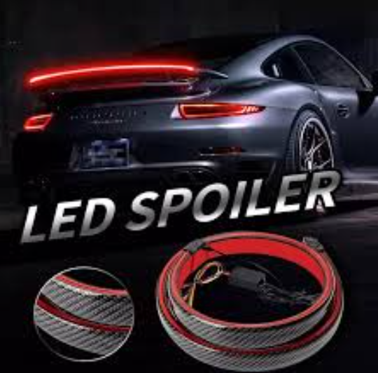 Types Rear Led Spoiler Kit Universal Rear Car Spoiler Led Kit Light Trunk Lip | Daraz.pk