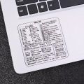 Windows PC Reference Keyboard Shortcut Sticker for MAC OS Operation Decal Transparent Keyboard Shortcuts Stickers. 