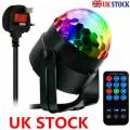 OMERIL Disco Light with Mood Light Mode, 7 RGB Color Changing, Timer and Dimmable Function, 2 in 1 Sound Activated Disco Ball Light for Party Kids' Birthday Home Bedroom ( standard UK plug socket Powered, Remote Control ). 