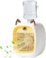 Mini Air Conditioner Portable Air Cooler Fan Humidifier Purifier 3 Speed 2 Mode USB for Car Home Camping Travel 2400mAh  Note random color will be deliver. 