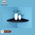 Wood land Wall Mounted Floating Corner Shelf Tier Quarter Round Storage Shelves Corner Organizer for Bathroom Kitchen Bedroom Living Room. 