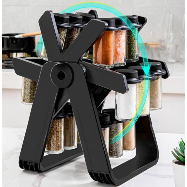 Rotating Ferris Wheel Seasoning Rack Set Seasoning Bottle Spice Jar ...