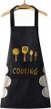 Kitchen Cooking Apron With Hand-Wipe Pockets Waterproof For Cooking Baking. 