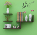 Floating wall shelf 3 pieces wall hanging shelves Wall partition shelf Wall decoration.shelf Decoration piece shelf Wooden decoration shelf Storage shelf. 