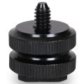 1 Pcs Magic Arm 11 Inch Articulating Arm Magic Friction & 4 Pcs 1/4 Inch Tripod Screw Flash Shoe Mount. 