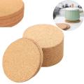 Round Shape Dia 9cm Plain Natural Cork Coasters Drink Coffee Tea Cup Mats Table Pad For Home Office Kitchen Tableware Pads. 
