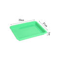 28X21X3cm Craft storage trays Good Quality PP Multicolor activity organizers Plastic art tray organizer for Kitchen Bedroom. 