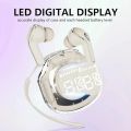 Air 39 TWS Small Ice Cubes Bluetooth Earbuds Headset Wireless Stereo Digital Display Crystal Transparent Case Lightweight & Heavy Bass Boosted. 