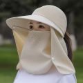 New Women's Outdoor Summer Sun Hat Big Brimmed hat Cycling Doing Farm Work Sun Protection UV Protection Face Sun Hat. 