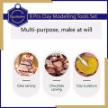 Keep Smiling 8pcs (Yellow) Clay Sculpting Tools Set Pottery Carving Ceramic Modelling, Cake, Chocolate & Clay Carving. 