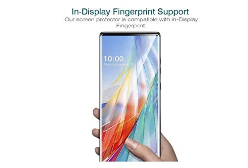 ZXLZKQ Custodia + Vetro temperato per LG Wing 5G (6.8 Pollici), Cover Paraurti in Silicone Morbido Trasparente TPU e Glass Pellicola Protettiva per LG Wing 5G - Trasparente