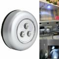 Mini 3 LED Wall Light Kitchen Cabinet Closet Lighting Sticker Tap Touch Lamp Small Kitchen Cabinet Closet Light. 