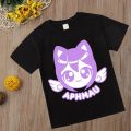 Aphmau T-shirt Kawaii Aphmau T-shirts Print Princess Children's Clothing Cartoon Anime Boys Girls Shirt cat print Summer Tops. 