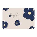 Dish Drying Mat for Multi color and Design Kitchen Counter Decor Absorbent Dish Mat Drying Pad Leaves Dish Drainer Rack Mats for Coffee Bar QS Mart. 
