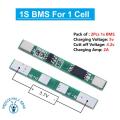 1S 2A 3.7V Lithium Battery Charger Protection Board BMS Module for 1 pcs 18650 Li-ion Battery Cell Charging 3.7V 4.2V. 