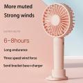 USB Small Fan Handheld Mini Charging Mute Portable Electric Fan. 