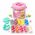 10pcs Colorful Soft Modeling Clay Dough Bucket with 2 Mold. 