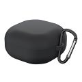 For New Samsung Galaxy Buds Live/Pro Solid Color Anti-fall Earphone Protective Case with Hook. 