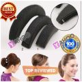 3Pcs/set Hair Pads Volume Increase Puff Bun Maker Donut Magic Foam Sponge Bump Up Insert Base Accessories 100% brand new and high quality Perfect for giving your plain hair a look. 