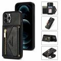 [autismaut] Suitable for Apple iPhone15 Side Stickers Slung over One Shoulder Phone Cover Samsung S23Ultra Zipper Card Wallet Leather Case. 