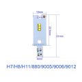 【Topnotch Store】2pcs/lot LED ZES for X3 Car Headlight Bulbs H1 H7 H3 880 9005 9006 H13 9004 9007 X3 Auto LED Headlamp Chip Accessory. 