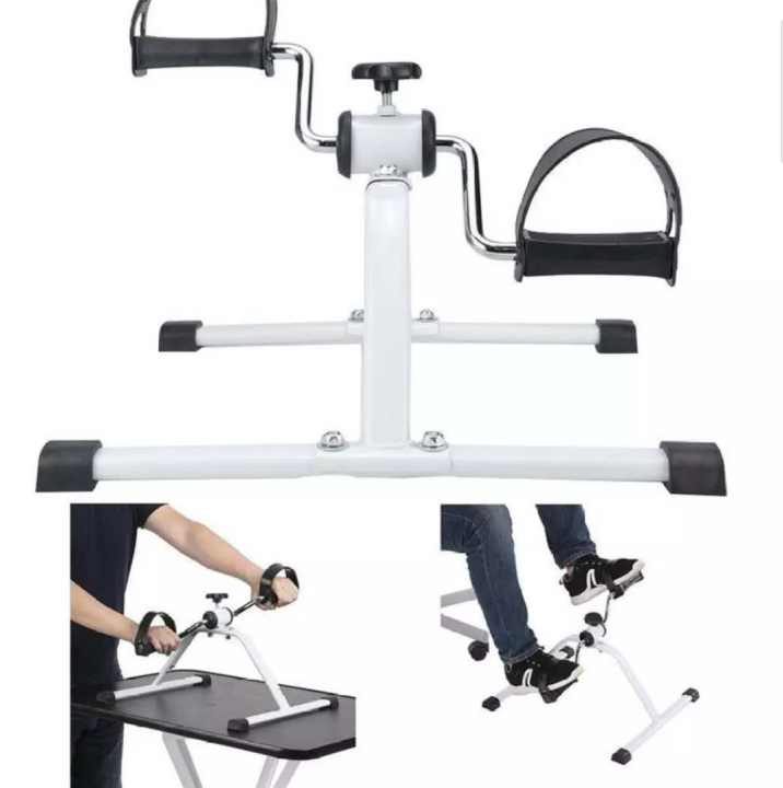 Easy Exerciser Bike white and black easy exercise pedal cycle for fitness