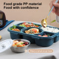 Lunch Box Multi-grid Convenient Salad Fruit Vegetable Lunch Box. 