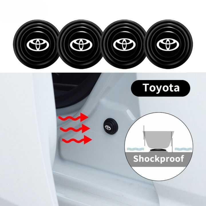 8PCS/Set Toyota Car Door Shock Absorber Cushion Gasket Anti-collision Buffer Modified Sticker Vios Rush Wigo Innova Hilux Fortuner HiAce Raize Avanza Altis Corolla Agya