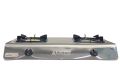 Black Stone 2 Burner Gas Stove Stainless Steel Black/Silver. 
