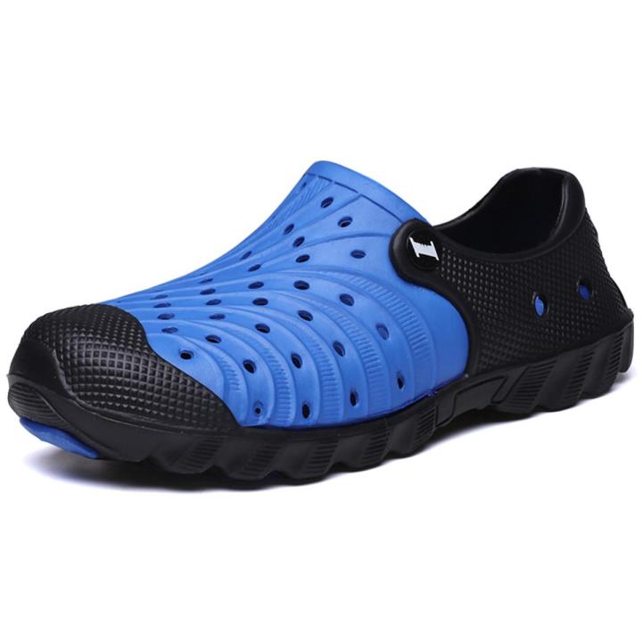 Summer Hole Shoes New Men Garden Casual Male Sandals Rubber Clogs For Men Summer Slides fashion Swimming Jelly Shoes Size 40-46