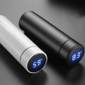 1 Piece Temperature Water Bottle, Smart Thermos Water Bottle, LED Temperature Display Vacuum Flask Thermos, 500ML Stainless Steel Intelligent Hot Cold Vacuum Flasks. 