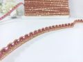 Fancy curve design piping with crystal laces for clothes/for ladies kurtis,trousers and dupattas/3 Gazz. 