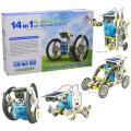 14 IN 1 Solar Robot DIY Stem Educational Kit Build Your Own Robot Kit Powered by the Sun with Solar Panel. 