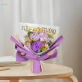 Crochet Flower Bouquet Handmade Knitted Flowers Artificial Flowers Already Made for Valentine's Day Festival Thanksgiving Girlfriend Desktop. 
