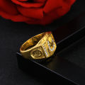Fine Hot Selling Horse Head Man Diamond Ring Gold Plated Alloy Male Zircon Fashion Jewelry Rings. 