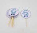 6 MONTHS CUPCAKE TOPPERS PACK OF 10 CUPCAKE TOPPERS. 