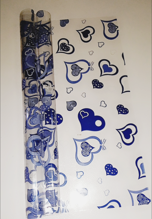 Rouleau De Cellophane Transparent Flocons De Neige - 80cm X 30m - 6