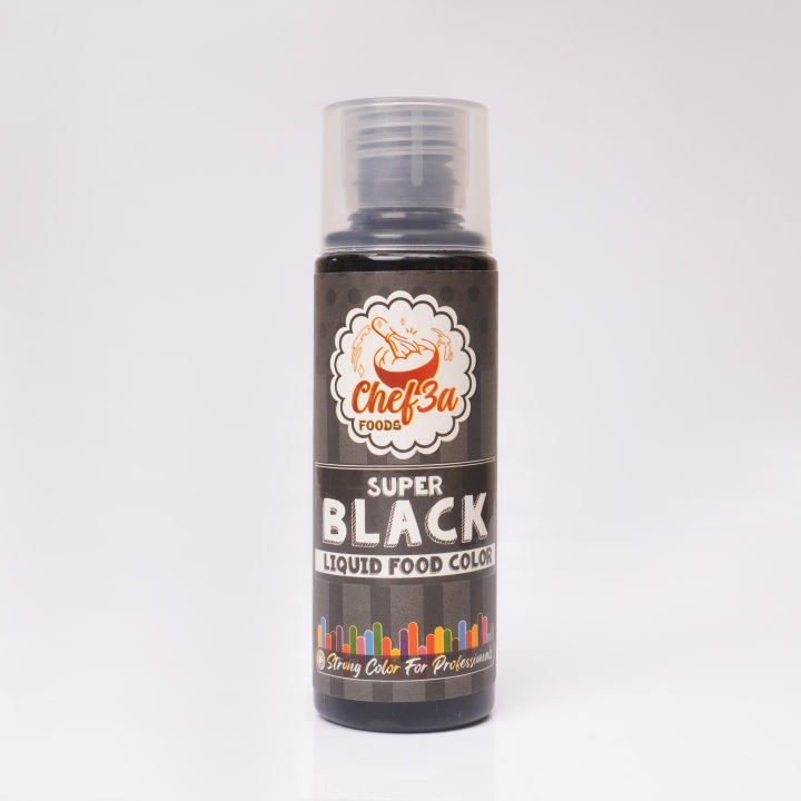 CHEF 3A FOODS SUPER BLACK FOOD COLOUR 120ML
