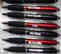 TRENDirella's Printed Customized Logo or Name Engraved Ball Pen with LED Light. 