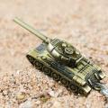 Bronze Color 3D Model World Tank Key chain Metal. 