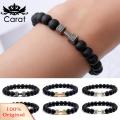 Carat Hand Chain Dumbbell Decor Men Simple Fashion Bead Bracelet. 