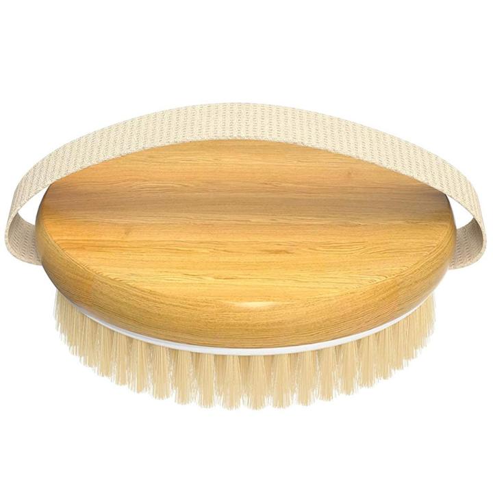 NANLIY- 1 Pack Dry Brush, Shower Brush Wet and Dry Brushing, Dry Brush for Cellulite and Lymphatic, Scrubber with Soft