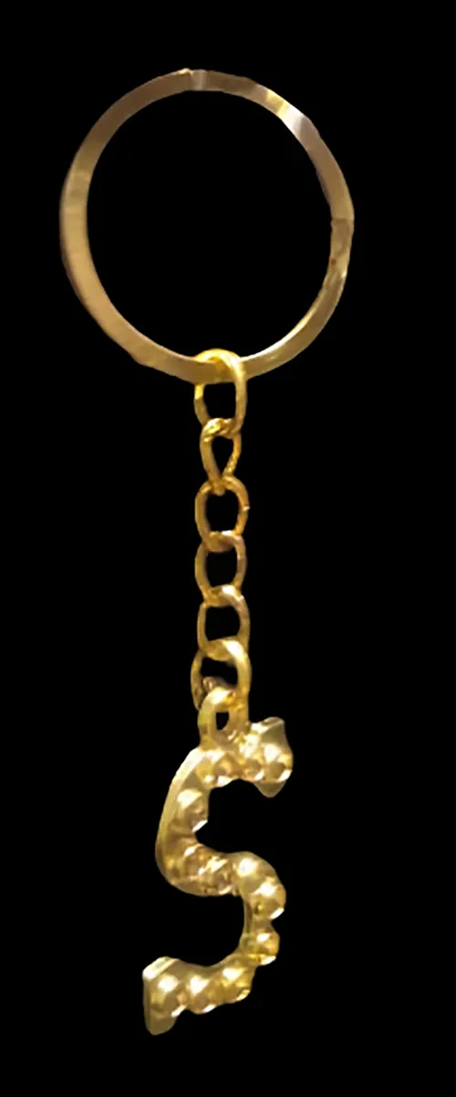 Type S Keychain Keychain Fancy Alphabet S For Girls/Boys Key Ring Key Holder Mobile ...