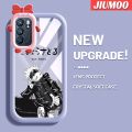 JIUMOO Case For OPPO Reno 6 5G Reno 6 Pro 5G Reno 6Z 5G Case One Piece Naruto Pattern Monster Bowknot Casing Transparent Soft Silica Gel Shockproof Phone Cases Camera Lens Protective Cover. 