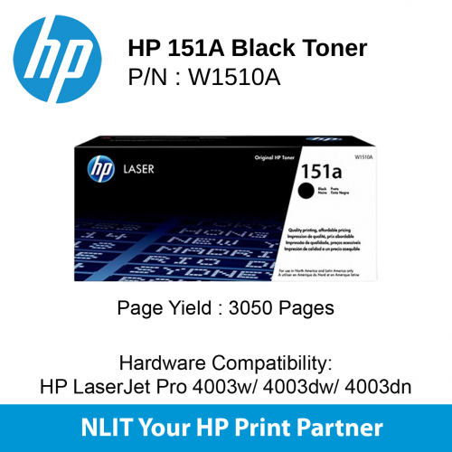 HP LASERJET TONER 151A BLACK LASER TONER CARTRIDGE