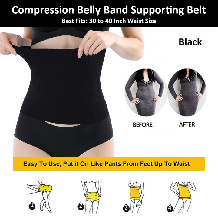 Best%20Quality%20Multi%20Purpose%20High%20Waisted%20Seamless%20Belly%20Support%20Belt%20Fits%2030%20to%2036%20Inch%20Waist%20Tummy%20Control%20and%20Shapewear%20For%20Women%20Postpartum%20Belly%20Band%20-%20Image%202