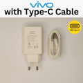 Original Vivo Fast Charger + Data Cable - Micro Usb and Type-C (Select Variation) - Upto 30watt Super Fast Vivo Charger - Wall Charger - Quick Charge 4.0. 